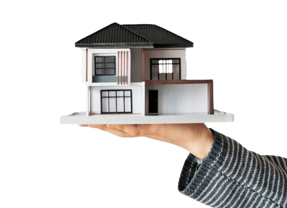 Image of a house on a persons palm